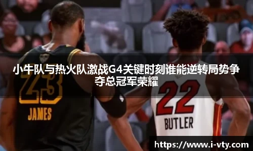 小牛队与热火队激战G4关键时刻谁能逆转局势争夺总冠军荣耀
